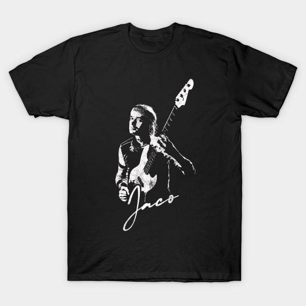 Jaco Pastorius // Vintage Style Fan Artwork T-Shirt by DankFutura